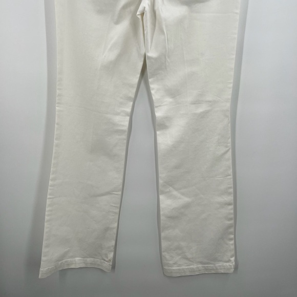 Blanc White Boot Leg Denim Silver/Gold Studs & Stones Ladies 10 NEW - Picture 9 of 14